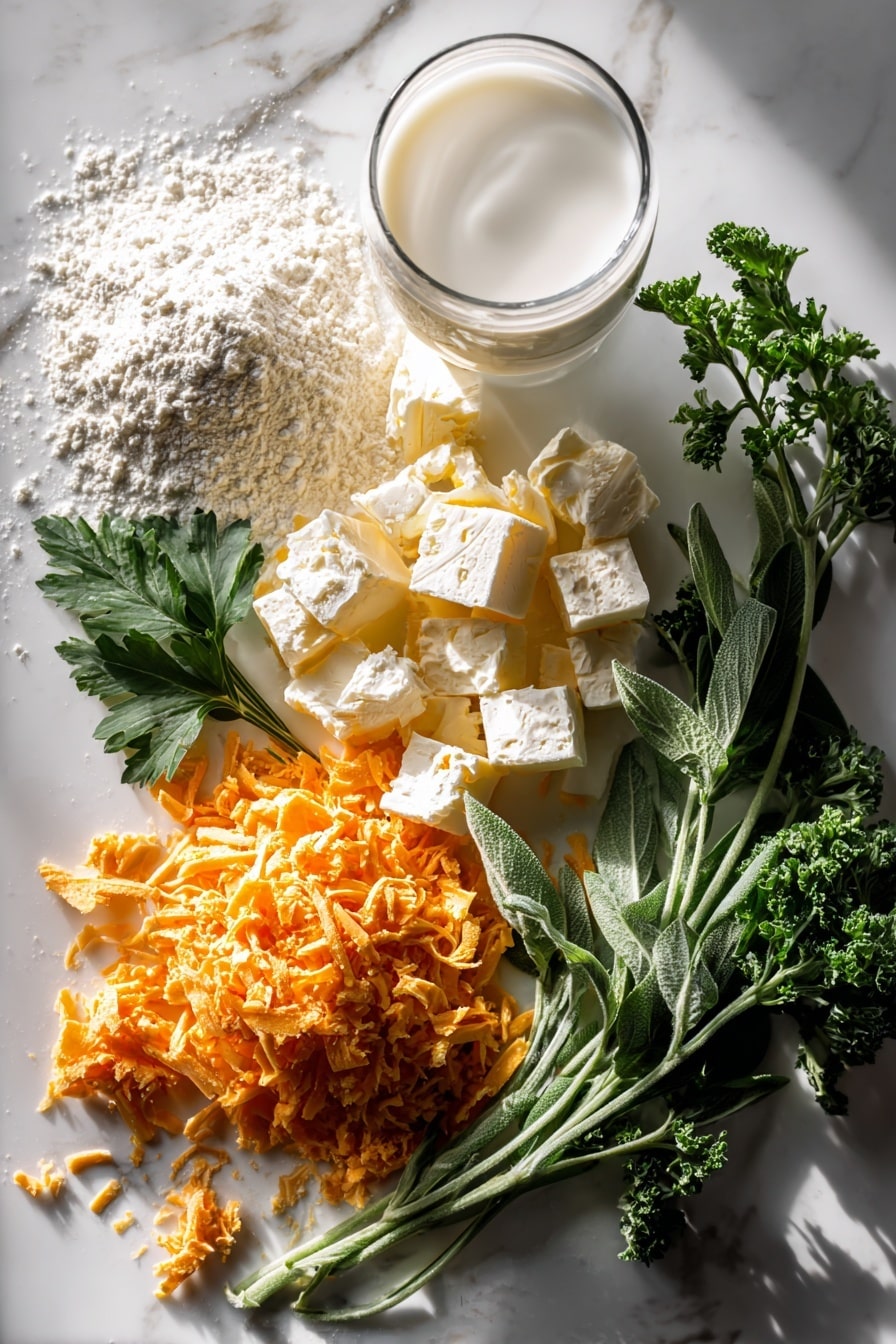 Smoked Cheddar and Sour Cream Biscuits Recipe - Ingredients