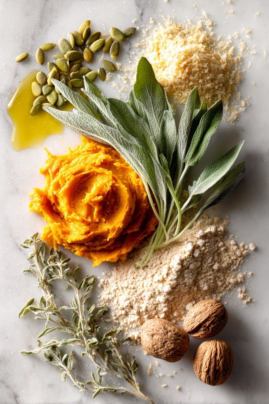Pumpkin Sage Focaccia with Pepitas and Parmesan Recipe - Ingredients
