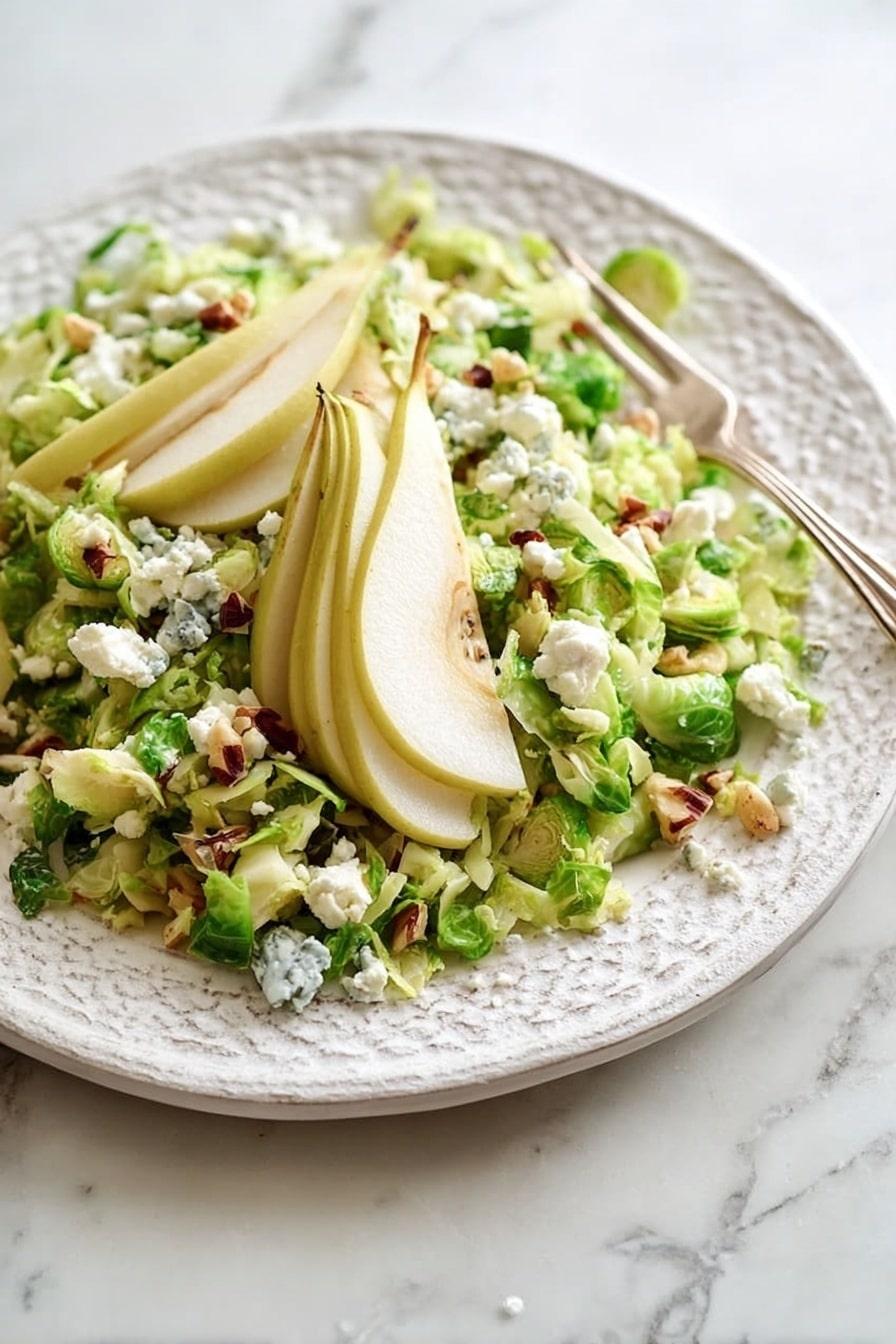 Maple Bacon Brussels, Pear and Blue Cheese Salad Recipe - Recipe Step