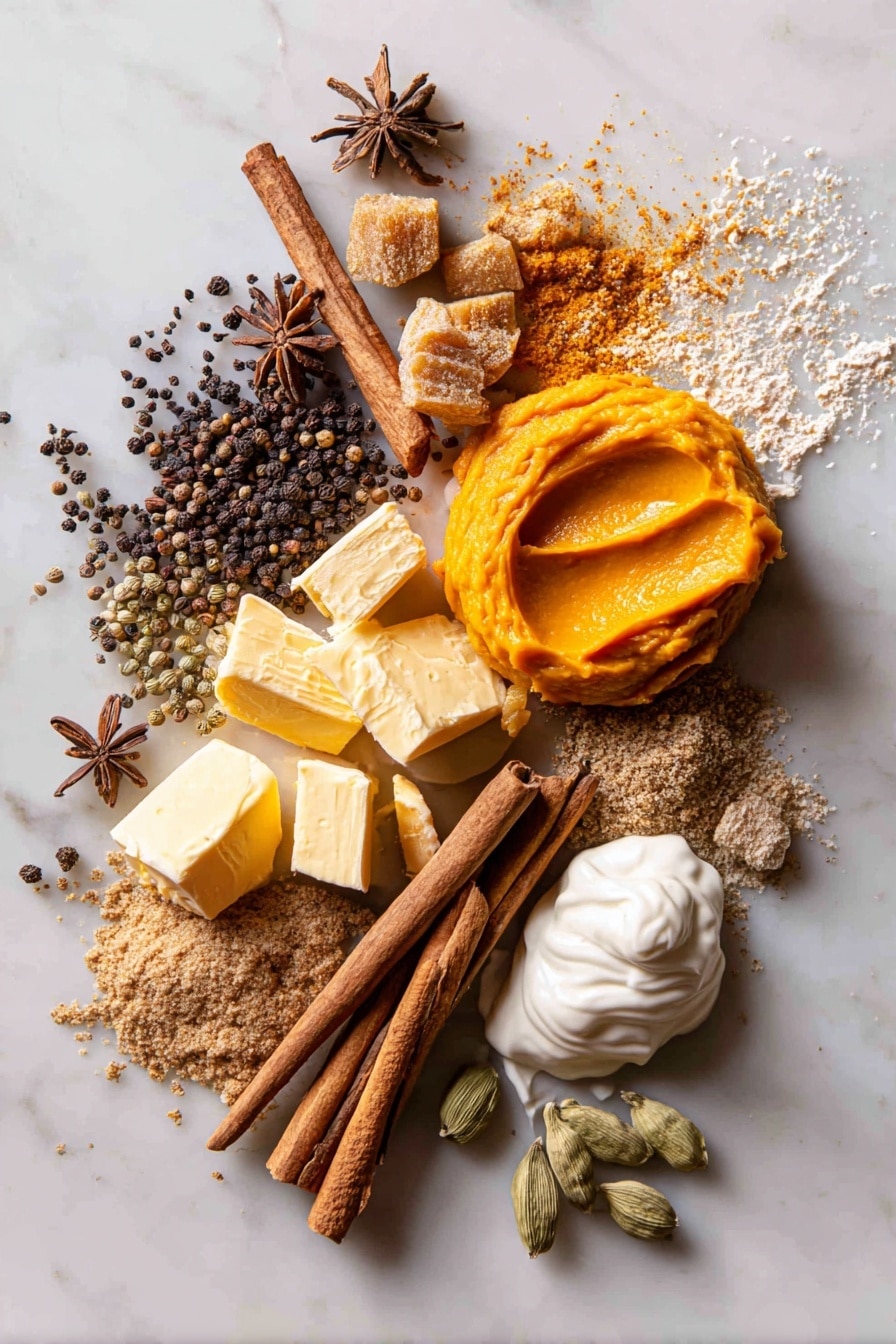 Pumpkin Coffee Cake with Chai Ice Cream Recipe - Ingredients