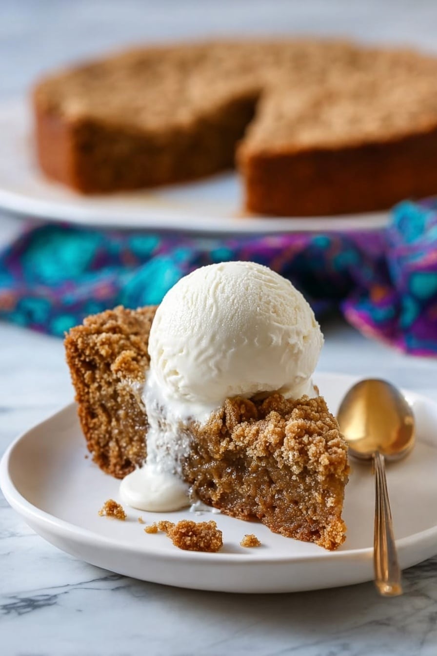 Pumpkin Coffee Cake with Chai Ice Cream Recipe - Recipe Step