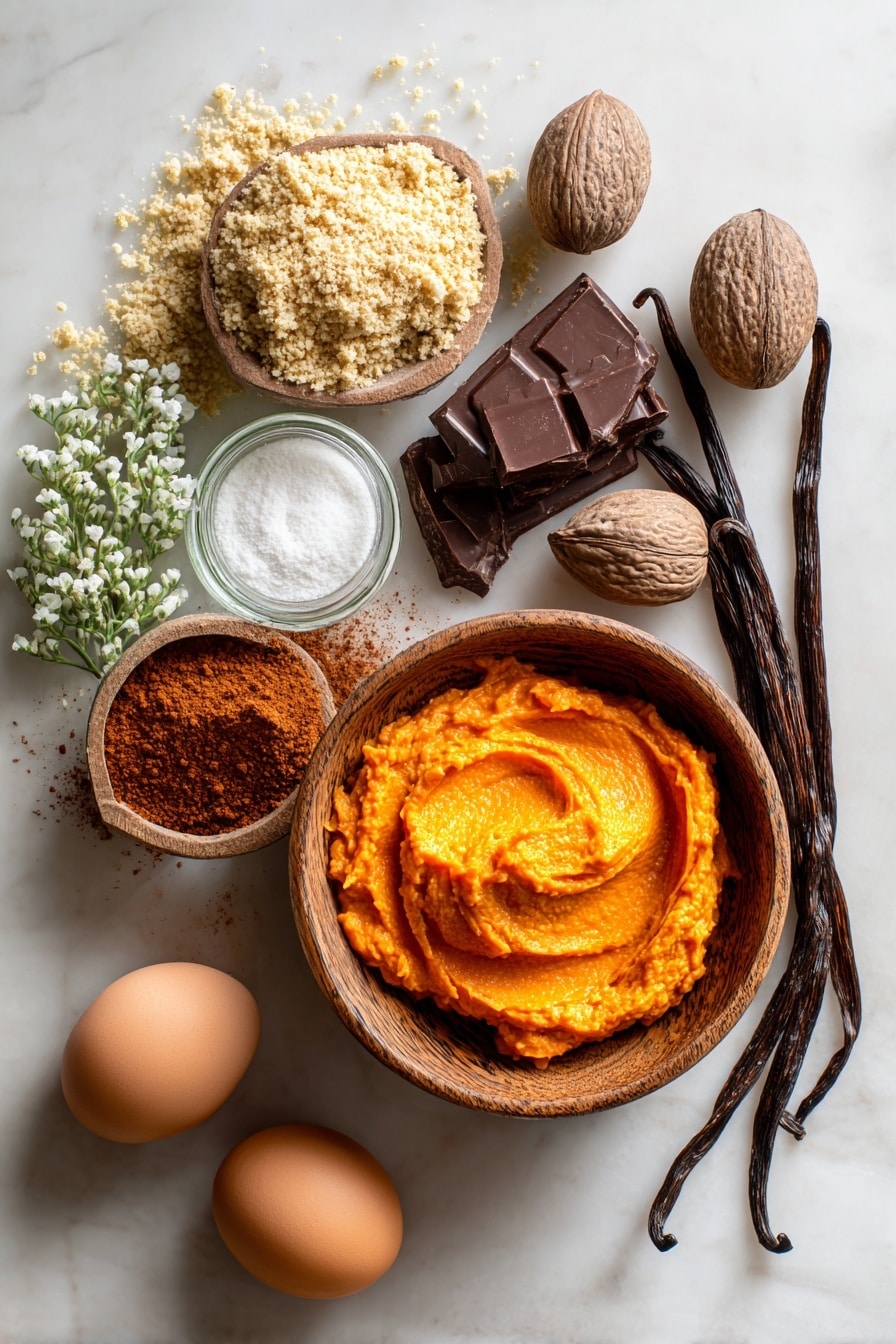 Black Bottomed Pumpkin Pie with Marshmallow Frosting Recipe - Ingredients