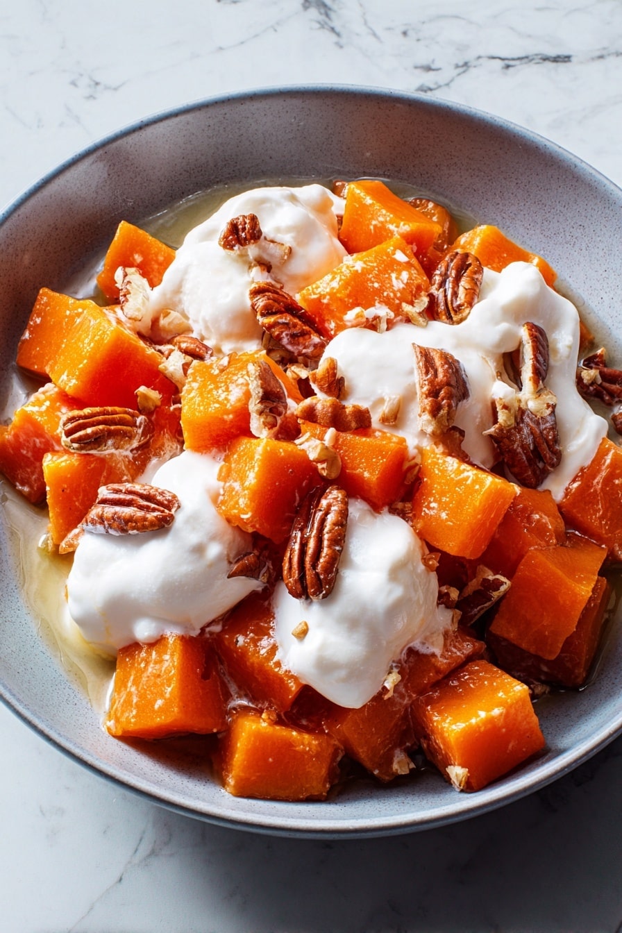 Crockpot Sweet Potato Casserole Recipe - Serving