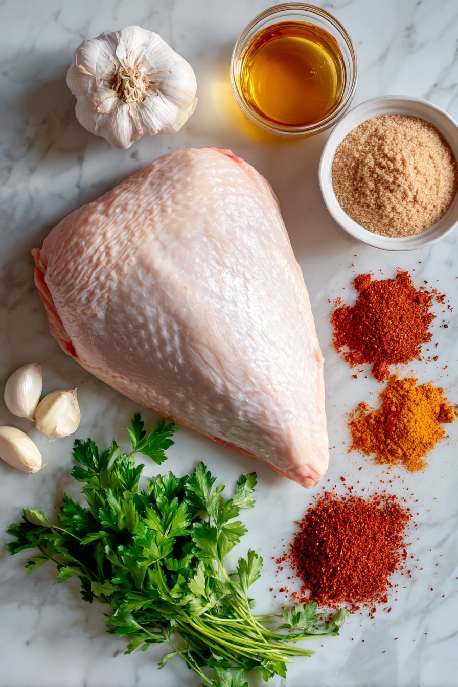 Crock-Pot Turkey Breast with Honey, Paprika, and Parsley Recipe - Ingredients