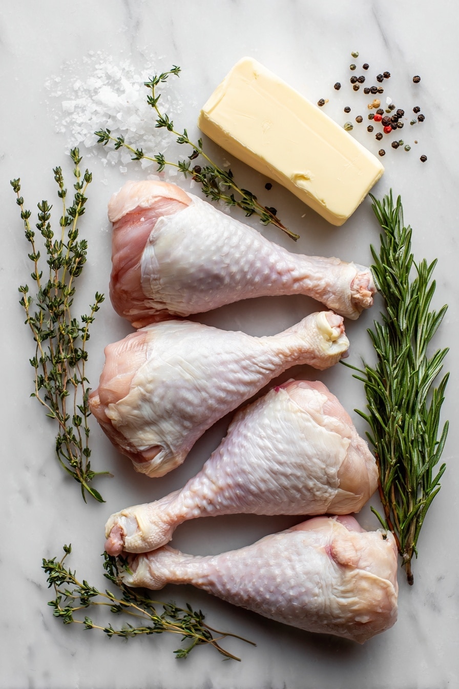 Roasted Herb Butter Turkey Legs Recipe - Ingredients