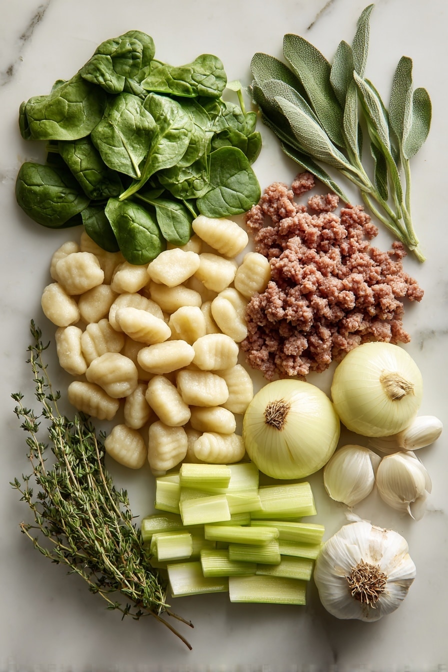 Gnocchi Sausage and Herb Stuffing Recipe - Ingredients