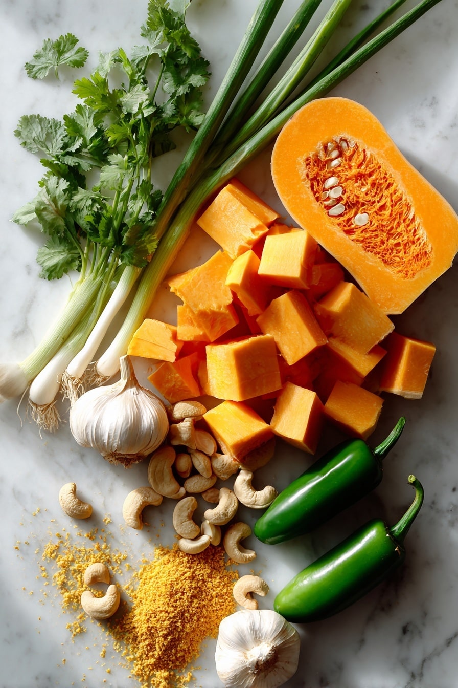 Vegan Jalapeno Butternut Squash Queso Recipe - Ingredients