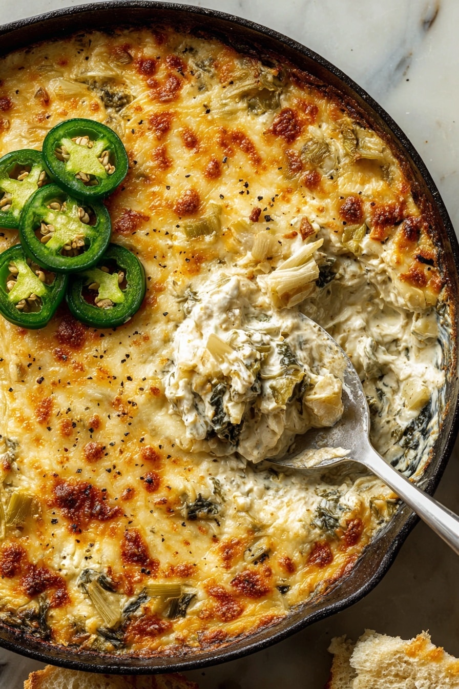 Creamy Jalapeño Spinach Artichoke Dip Recipe - Recipe Step