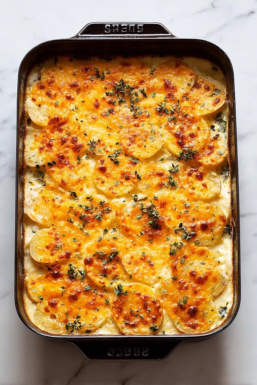Creamy Cheddar Scalloped Potatoes Recipe - Recipe Step