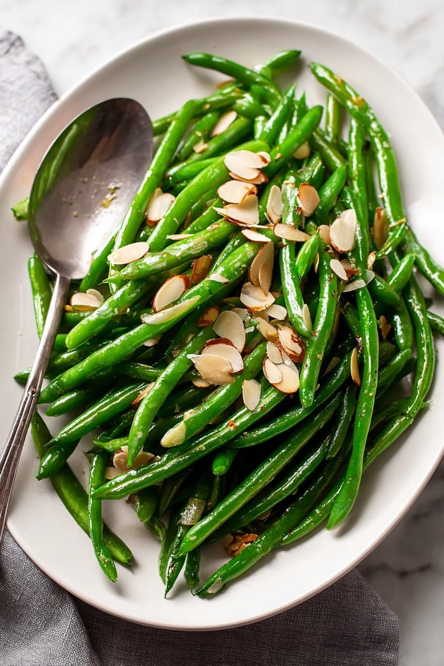 Green Beans Almondine Recipe - Serving