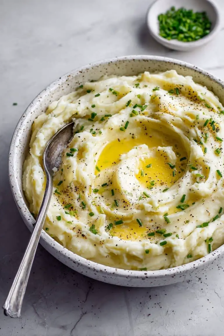 Instant Pot Mashed Potatoes with Greek Yogurt, Chives, and Parmesan Recipe