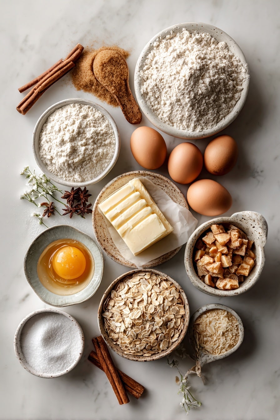 Apple Oatmeal Cookies Recipe - Ingredients