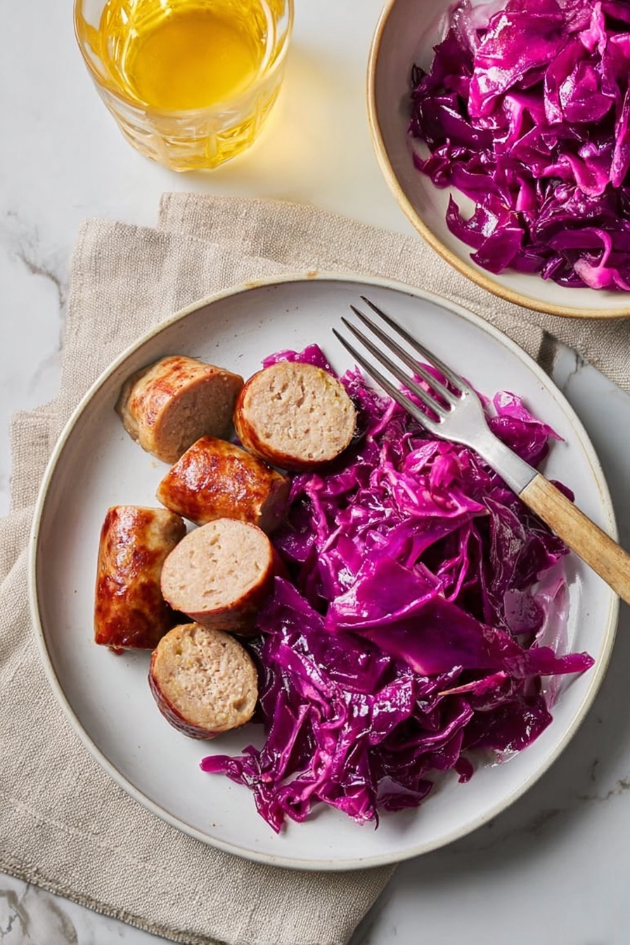 German Red Cabbage Recipe - Serving