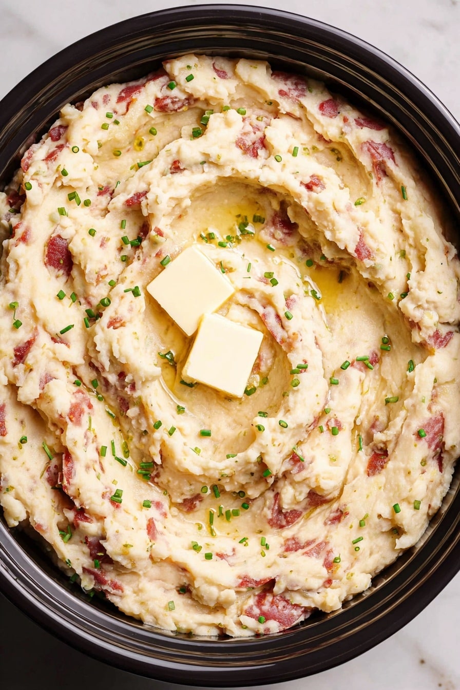 Crockpot Garlic Mashed Potatoes Recipe - Recipe Step