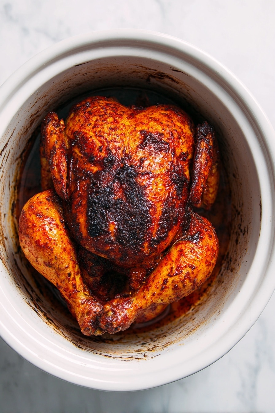 Crock-Pot Whole Chicken with Brown Sugar and Spices Recipe - Recipe Step