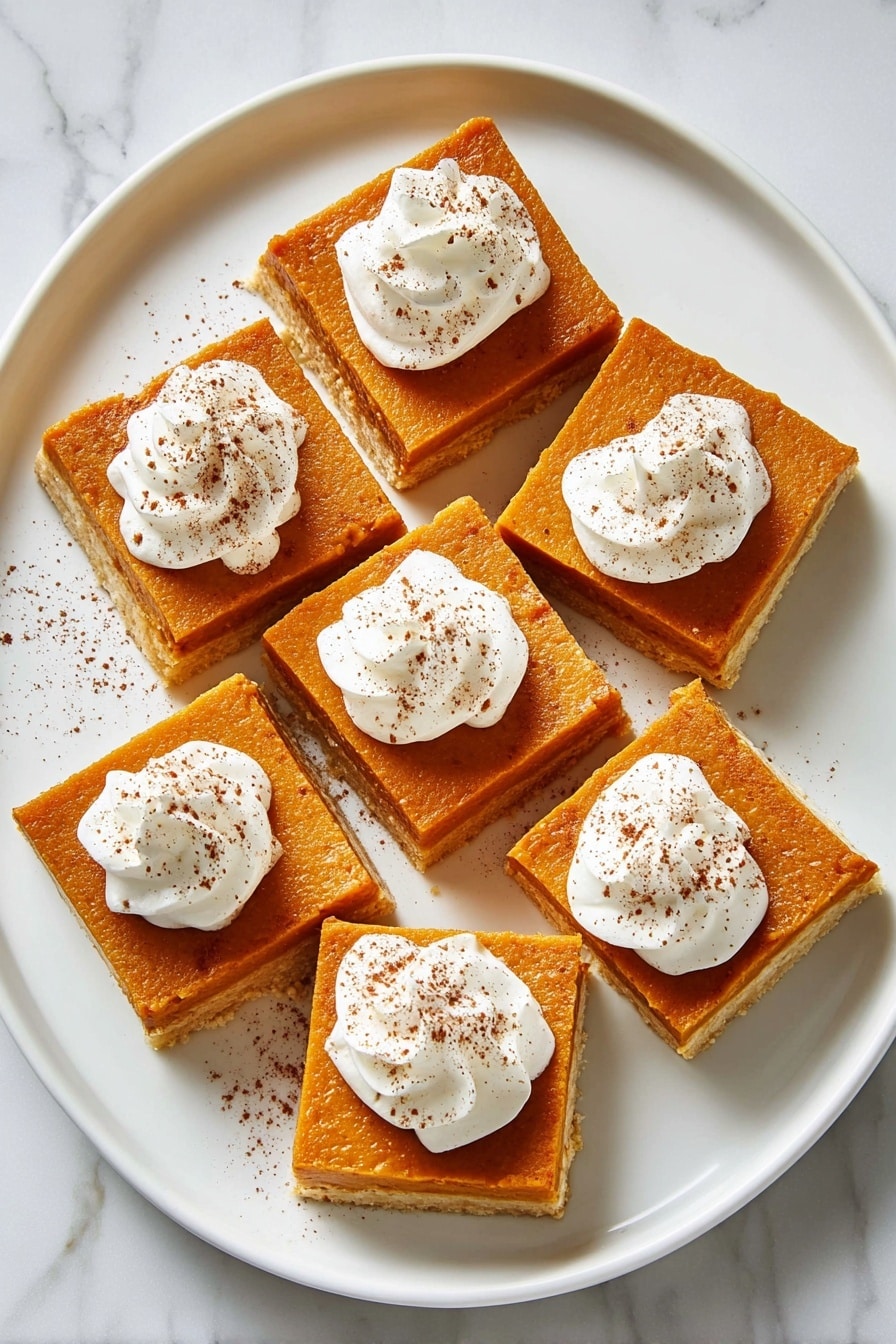 Pumpkin Shortbread Bars Recipe - Serving
