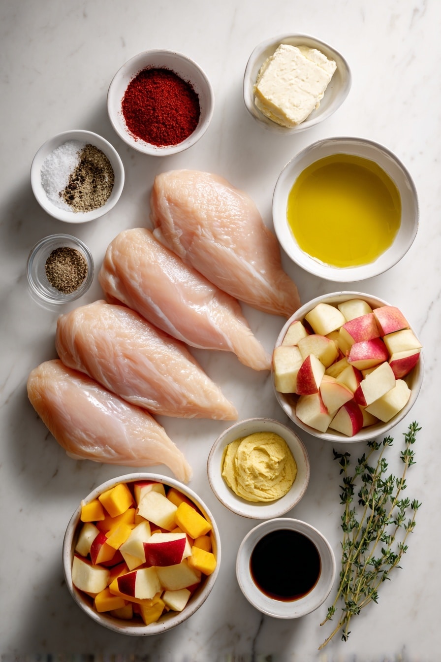 Apple Cider Chicken with Roasted Butternut Squash Recipe - Ingredients