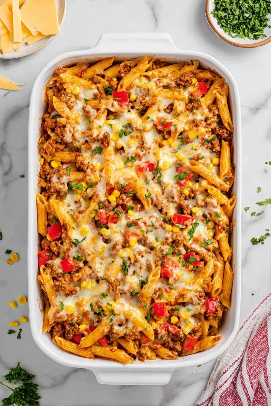 Sloppy Joe Casserole Recipe - Serving