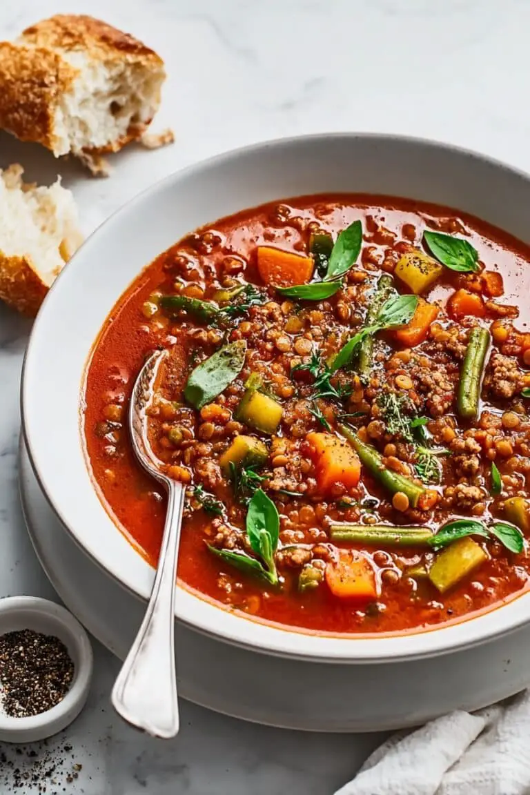 Beef and Lentil Soup Recipe