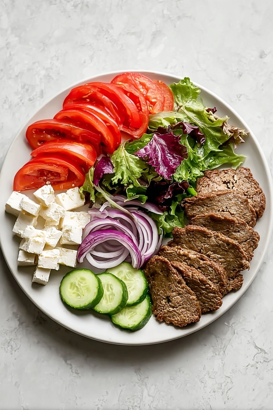 Homemade Gyro Meat Recipe - Serving