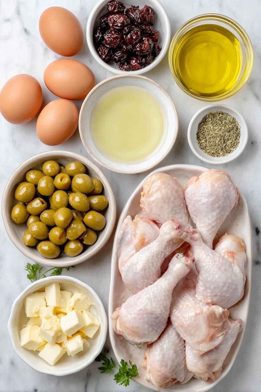 Sheet Pan Chicken Marbella with Olives and Prunes Recipe - Ingredients