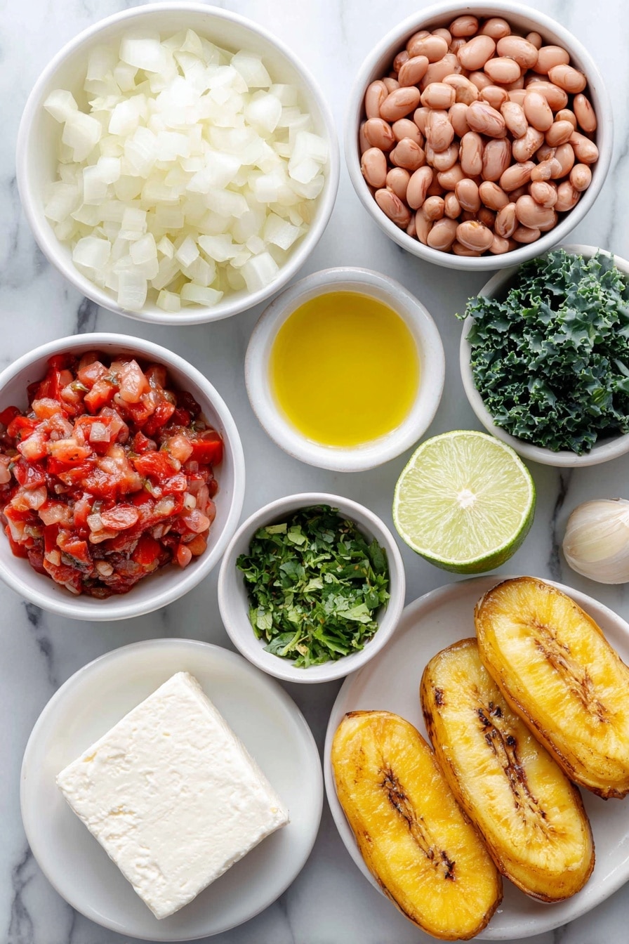 Plantain Pinto Bean Stew with Aji Verde Recipe - Ingredients