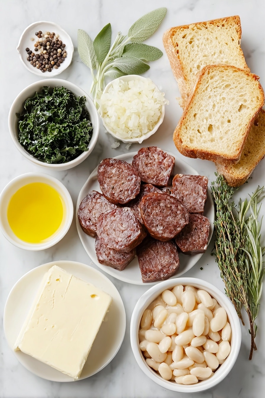 White Bean and Smoked Sausage Skillet Recipe - Ingredients