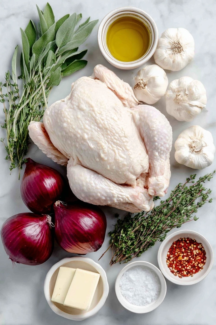 Sheet Pan Roasted Chicken with Onions Recipe - Ingredients