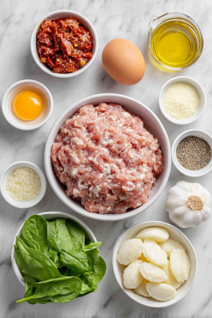 Slow-Cooker Tuscan Chicken Meatballs with Gnocchi Recipe - Ingredients