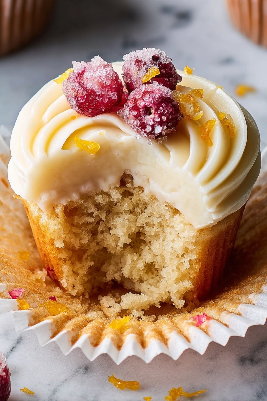 Cranberry Bliss Cupcakes with White Chocolate Recipe - Recipe Step