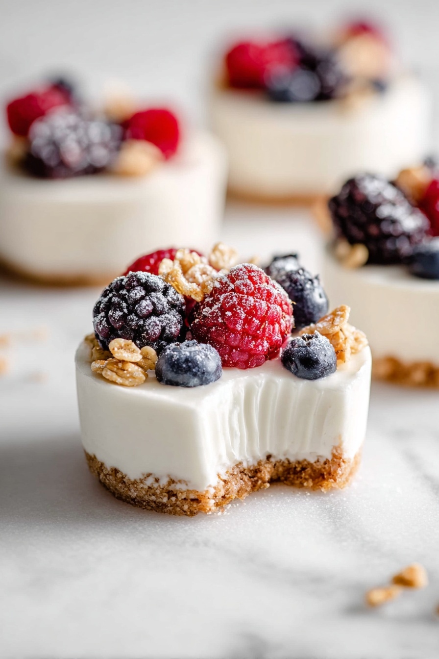 Frozen Yogurt Granola Cups Recipe - Serving