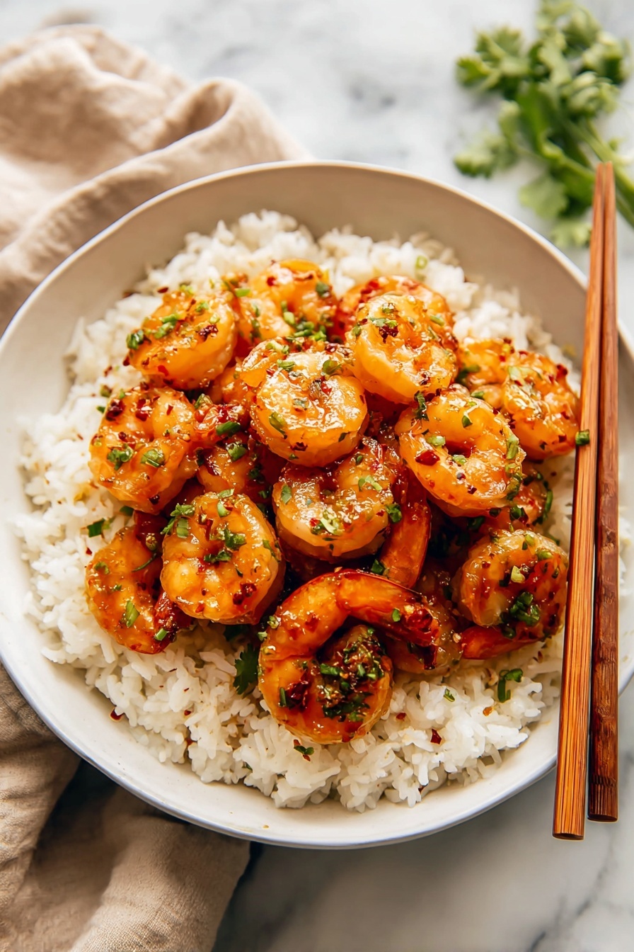 Honey Garlic Shrimp in 10 Minutes Recipe - Serving