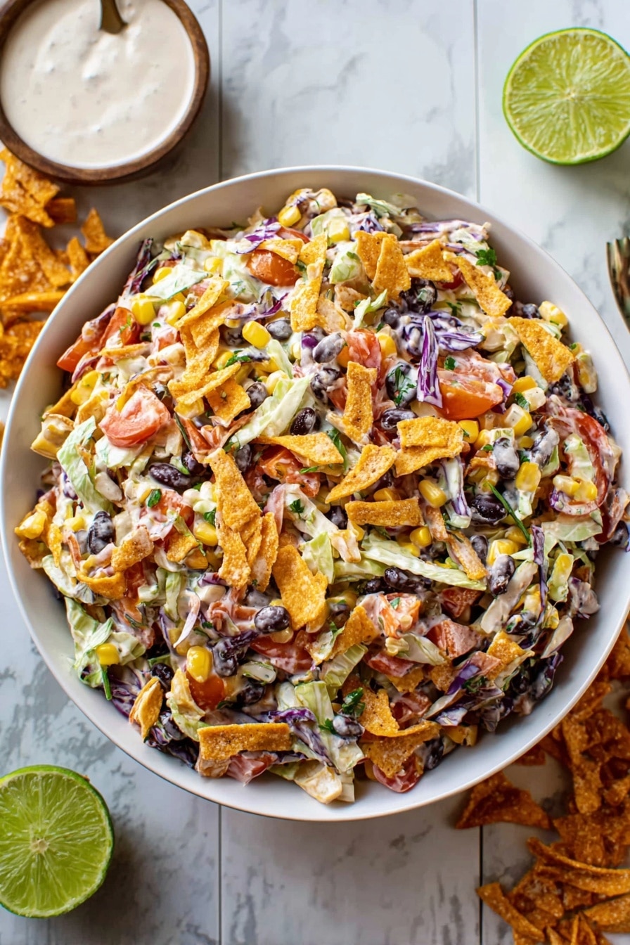 Frito Cowboy Cabbage Salad Recipe - Serving