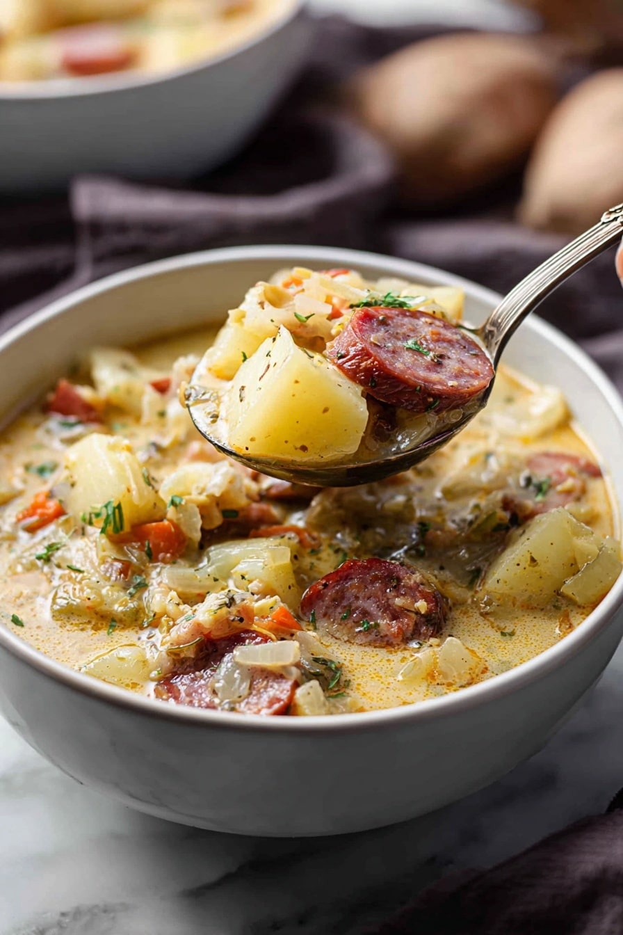 Cajun Potato Soup with Sausage Recipe - Recipe Step