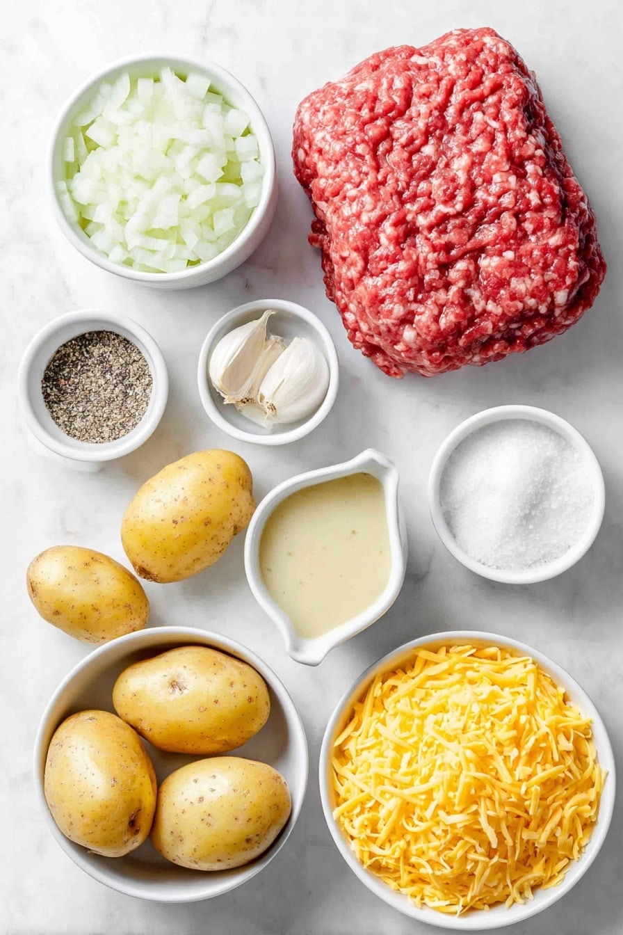 Hearty Ground Beef and Potato Casserole Recipe - Ingredients