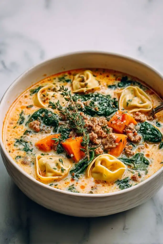 Creamy Sausage Tortellini Soup Recipe
