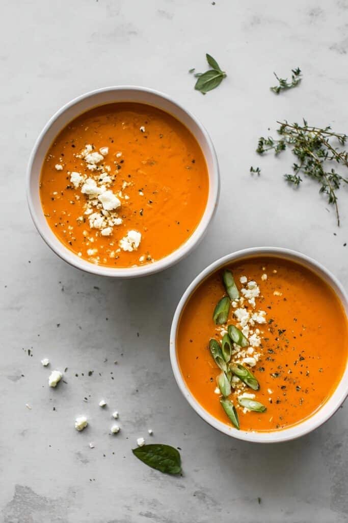 Creamy Tomato Feta Soup Recipe