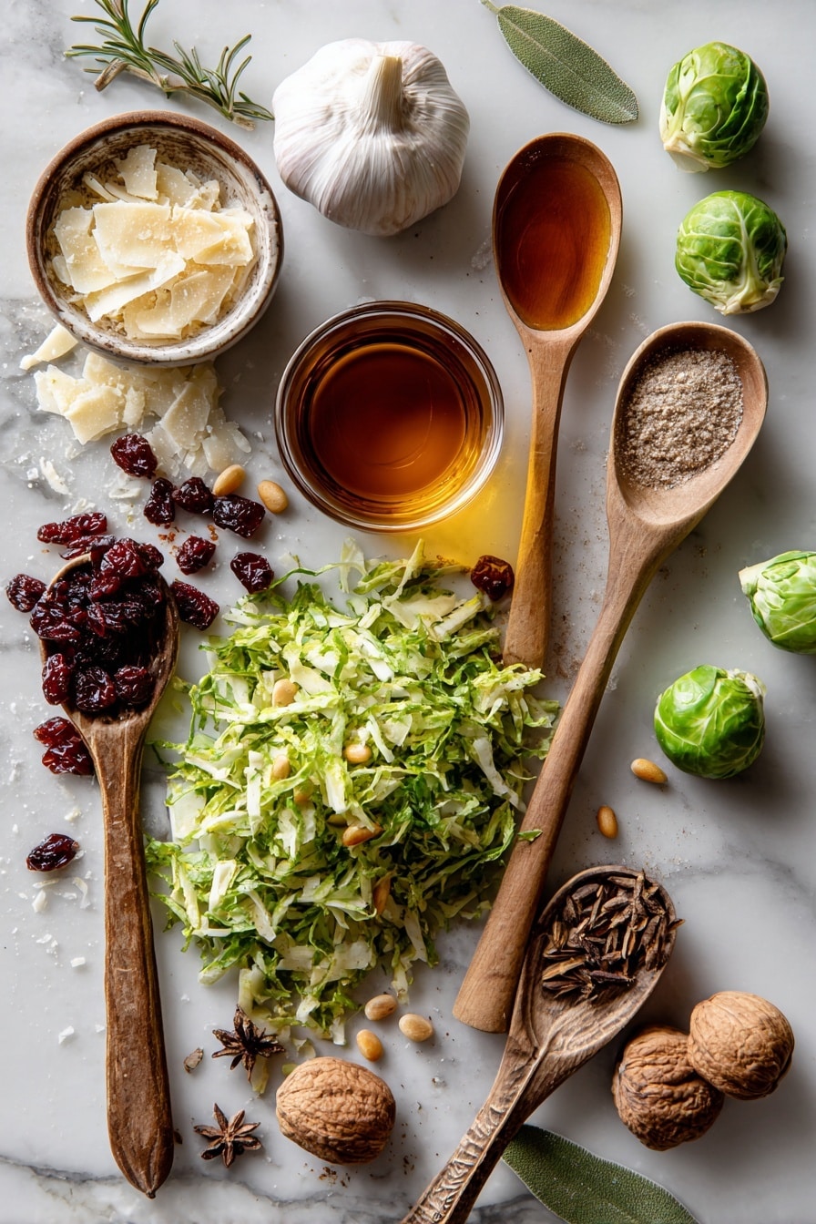 Brussels Salad with Spiced Maple Vinaigrette Recipe - Ingredients