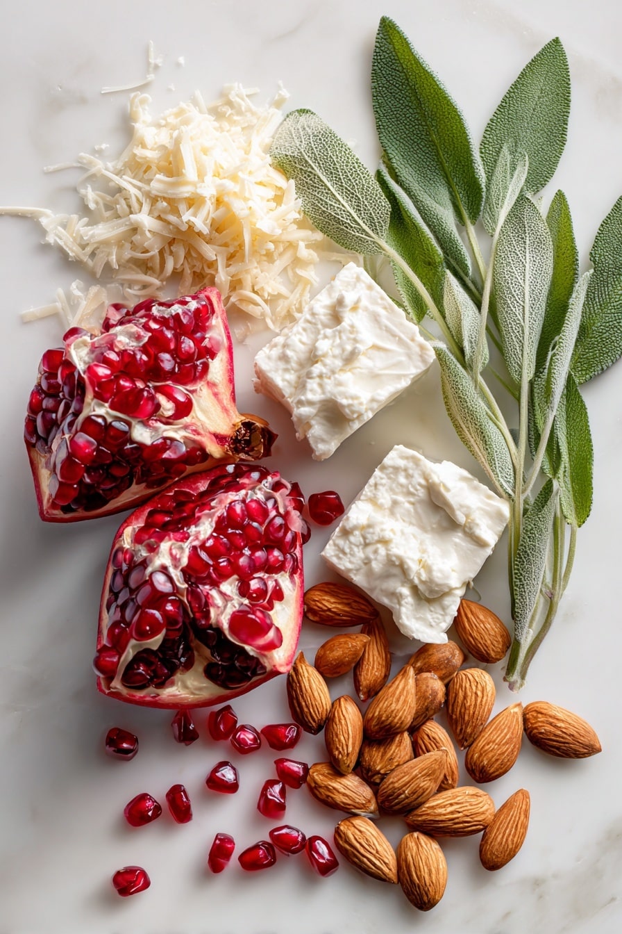Pomegranate Jeweled Cheeseball Recipe - Ingredients