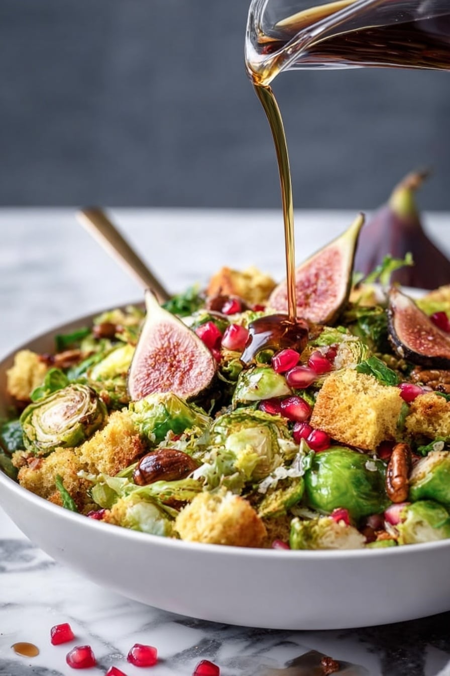 Brussels Sprouts, Bacon, and Cornbread Panzanella Salad Recipe - Recipe Step