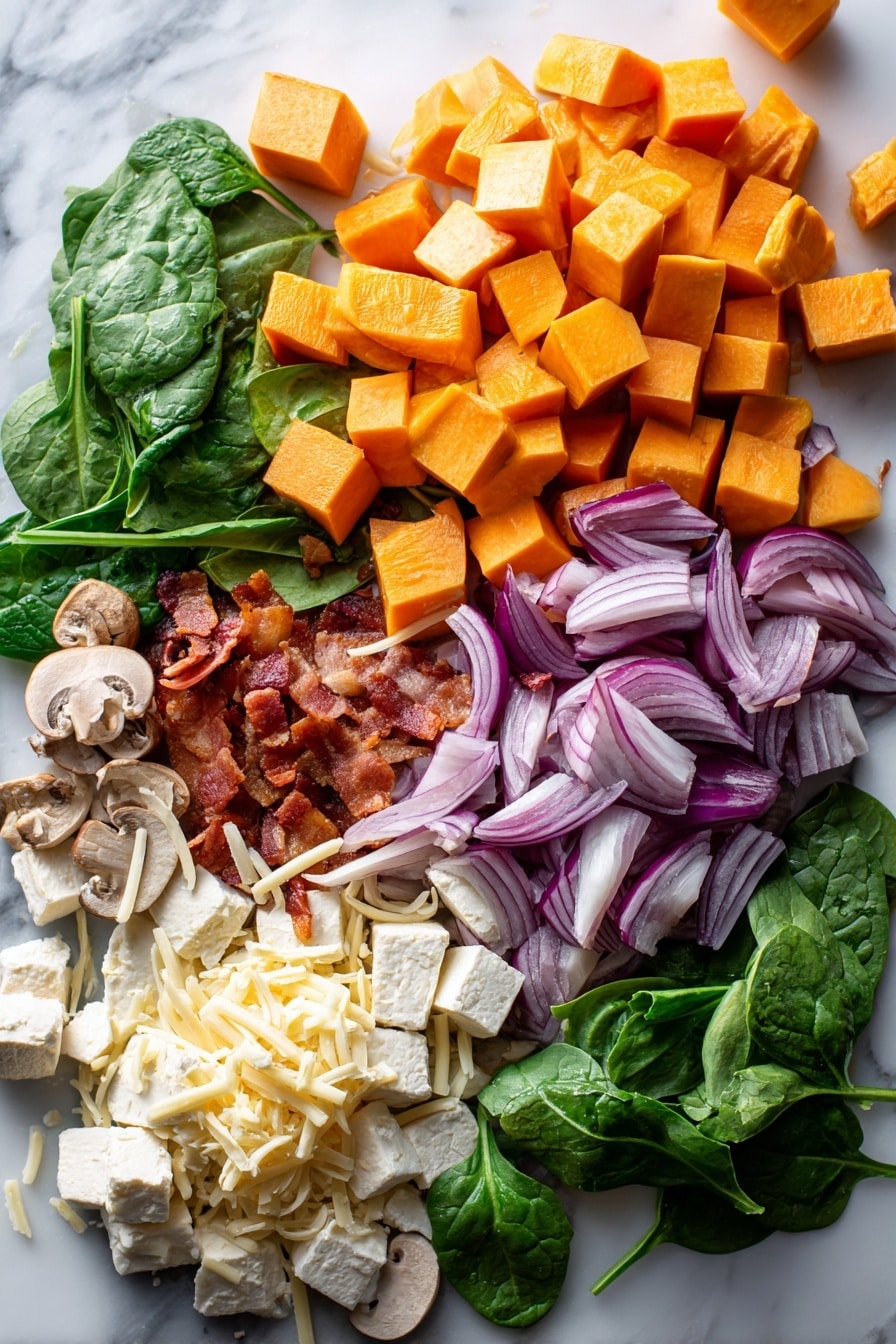 Roasted Butternut Squash Spinach Dip Recipe - Ingredients