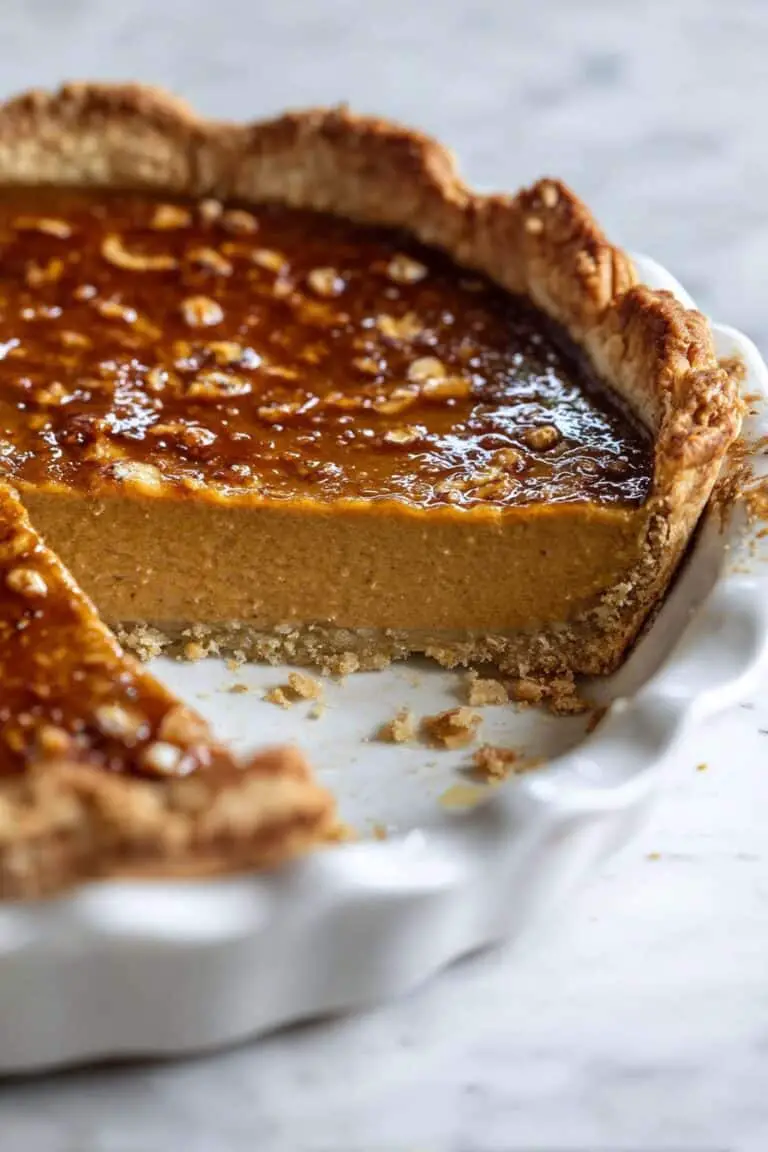 Bourbon Brûlée Pumpkin Pie Recipe