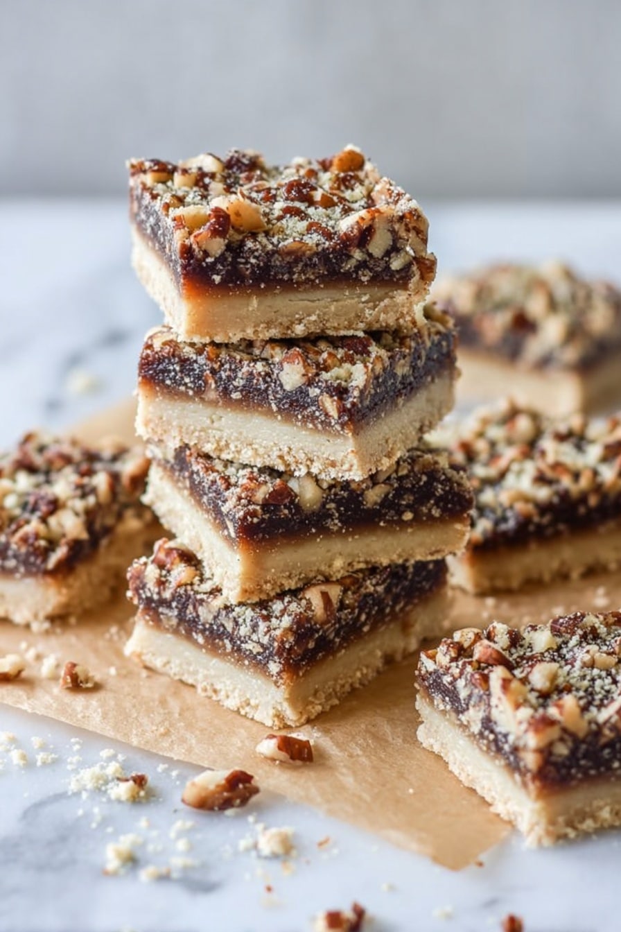 Salted Chocolate Pecan Pie Bars Recipe - Recipe Step