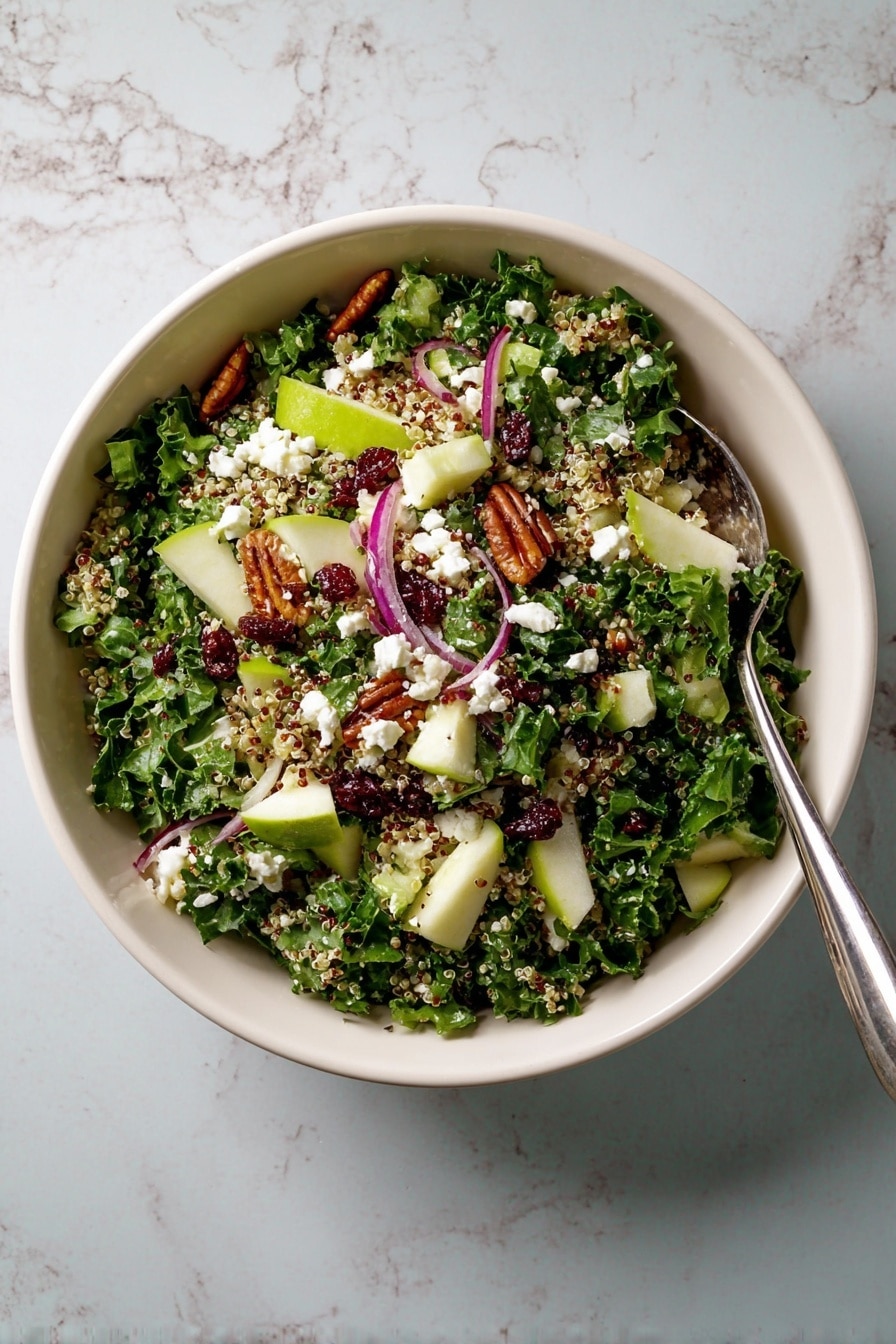 Cranberry Apple Quinoa Salad Recipe - Serving