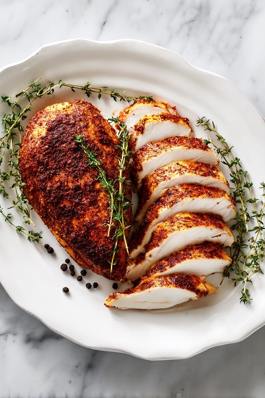 Turkey Tenderloin with Spiced Herb Crust Recipe - Serving