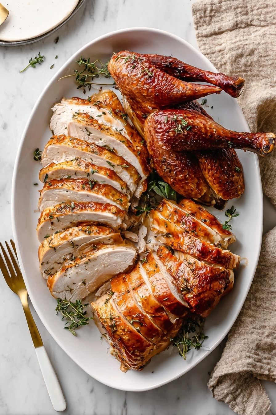 Smoked Turkey Recipe - Serving