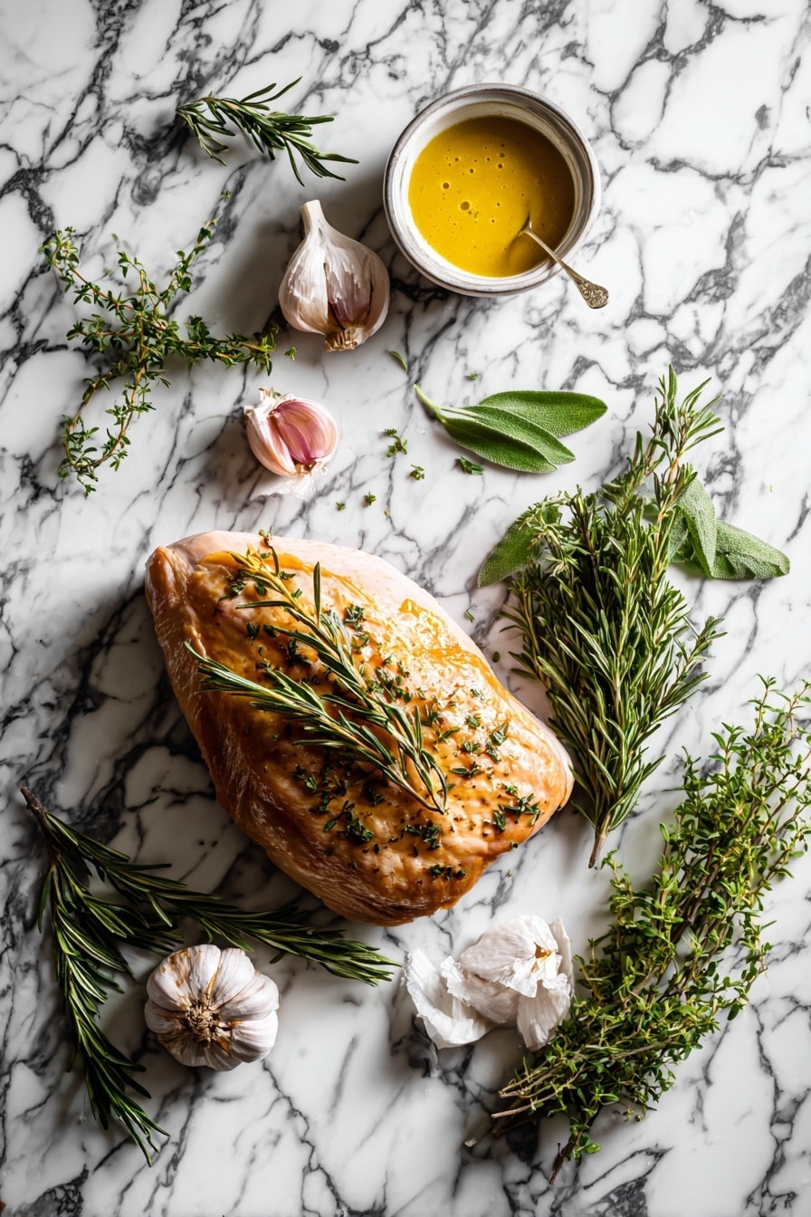 Air Fryer Turkey Breast with Herb Seasoning and Optional Mushroom Gravy Recipe - Ingredients