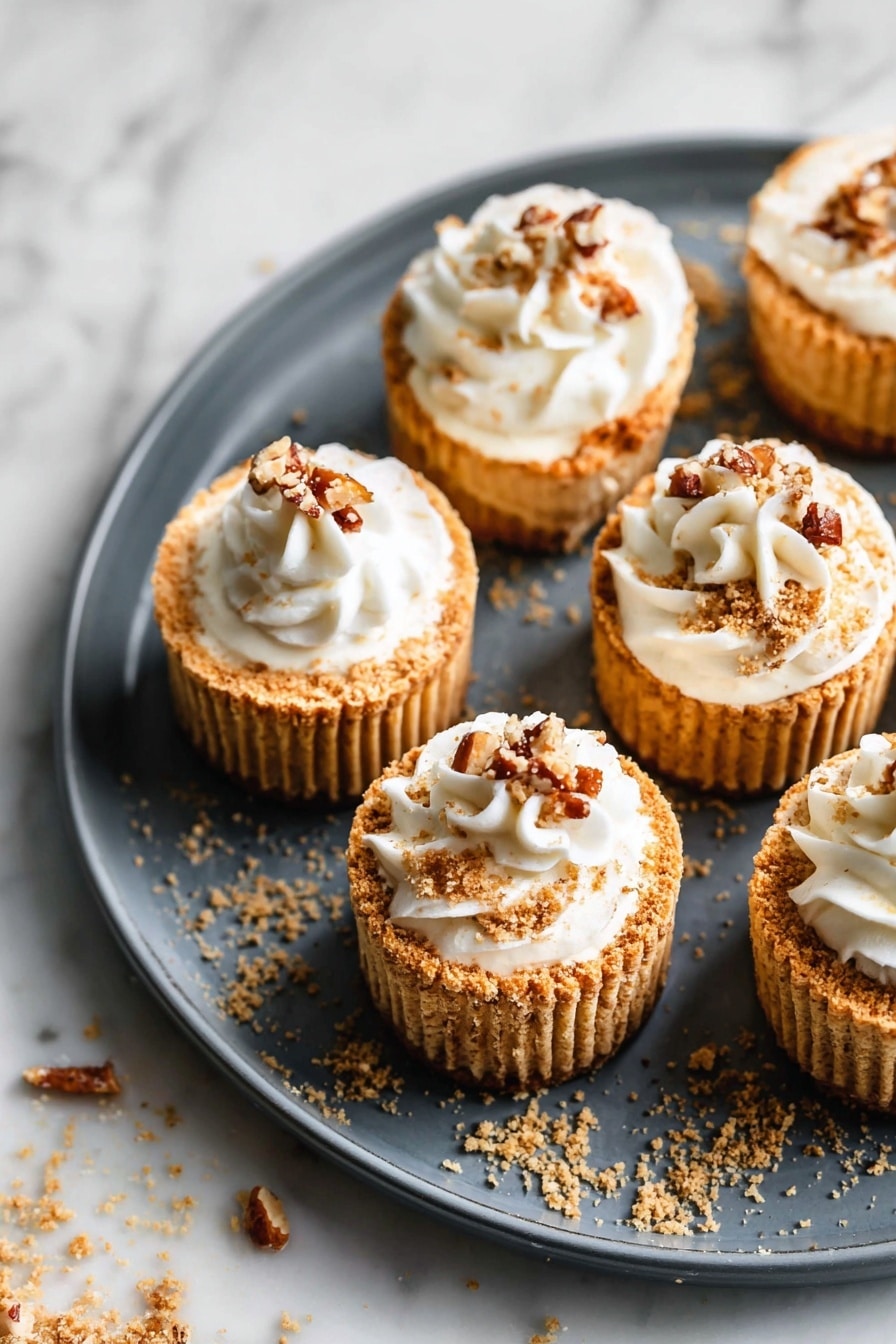 Mini Pumpkin Cheesecakes Recipe - Serving