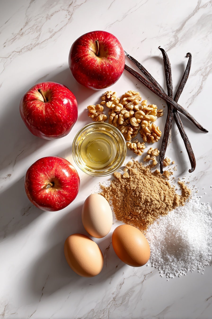 Easy Apple Cake Recipe - Ingredients