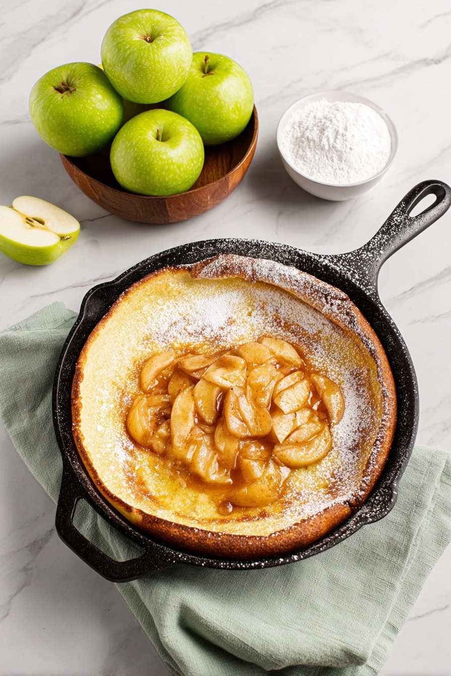 German Apple Pancake Recipe - Serving